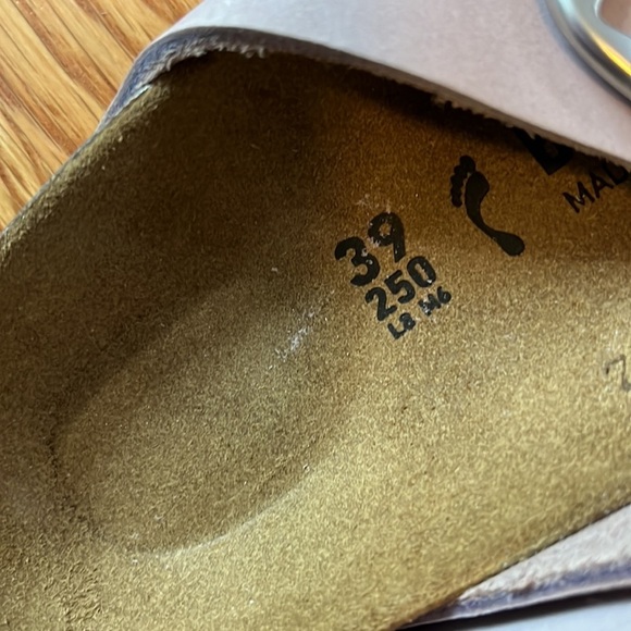 Birkenstock Arizona Big Buckle Nubuck Leather Size 8 NWT - Picture 10 of 13